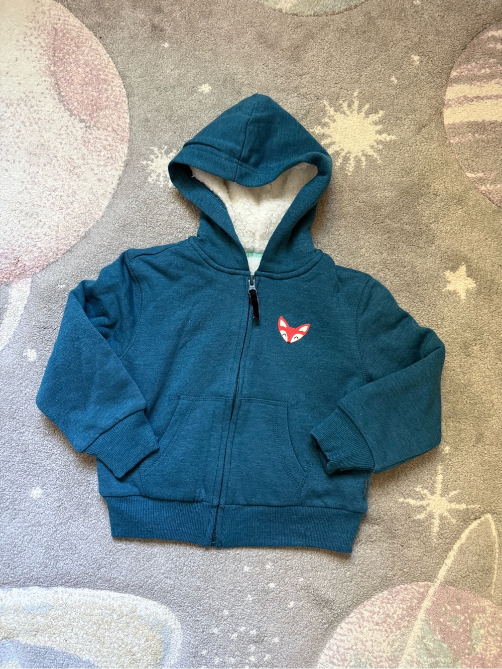 Eddie Bauer Girls Camp Fleece Faux Shearling-Lined Hoodie